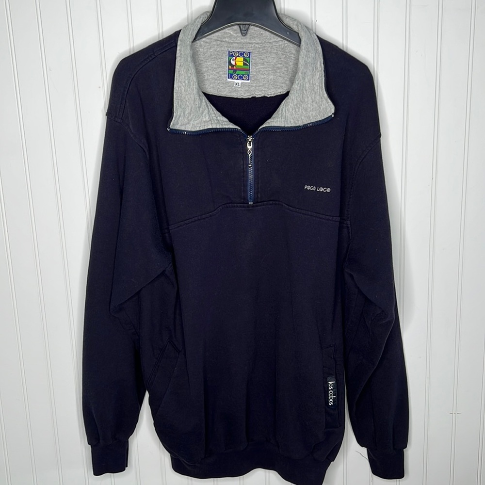 Poco Loco Vintage Pull Over Sweatshirt Size Extra Large